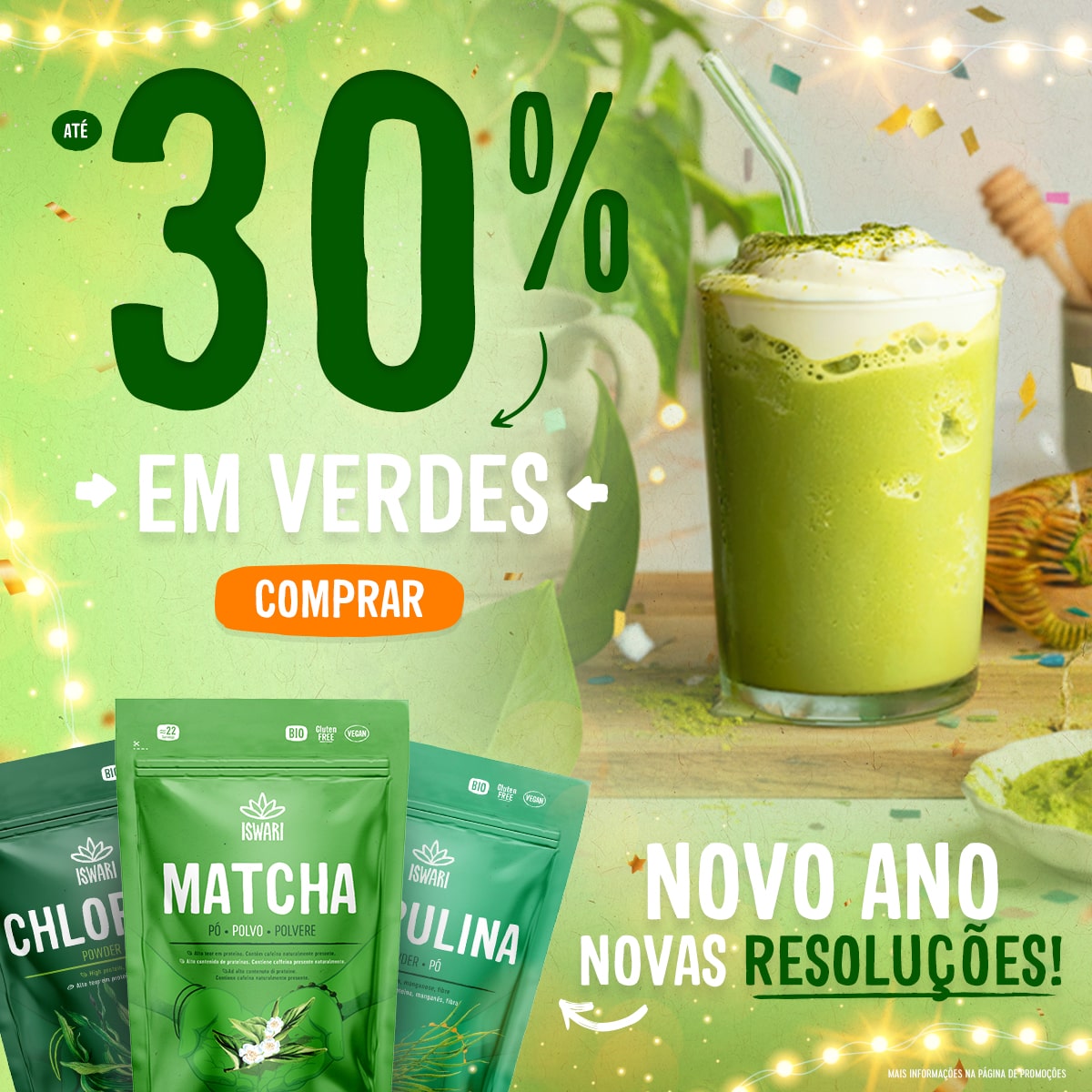 Até 30% em produtos Detox